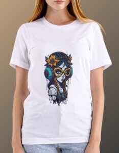 Graphic Tees For Women white