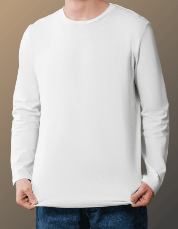 White Full Sleeve T-Shirt - Upgrade Your Wardrobe Today!