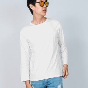 White Full Sleeve T-Shirt - Upgrade Your Wardrobe Today!