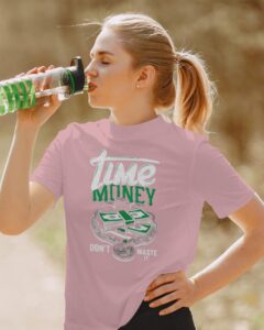 Time is Money T-Shirt Light Pink