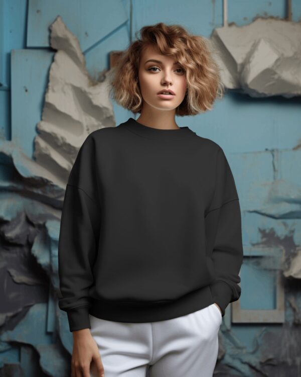 Stylish Black Sweatshirt - Comfort Meets Fashion