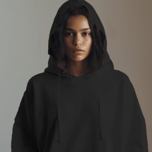 Comfortable Plain Black Hoodie: Perfect for Any Occasion