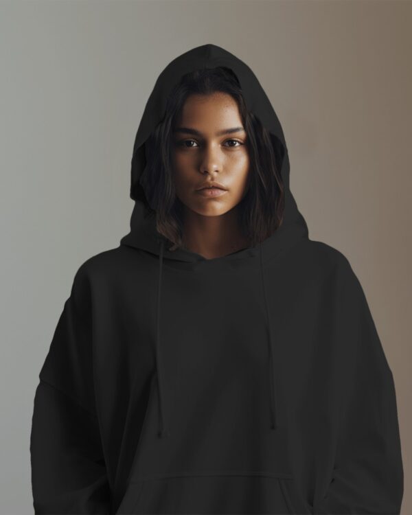 Comfortable Plain Black Hoodie: Perfect for Any Occasion