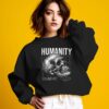 Humanity Skull Casual Wear Graphic Sweatshirts