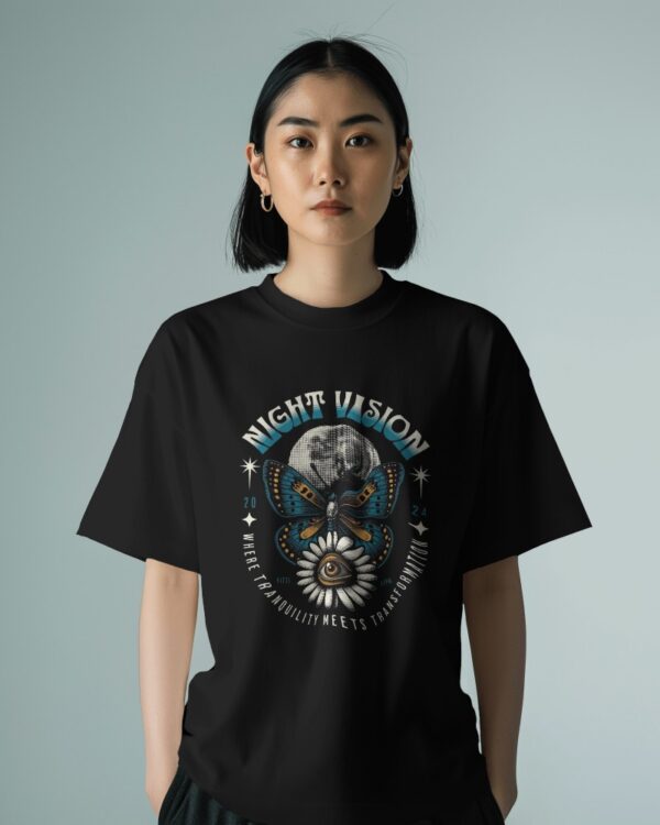 Exclusive Night Vision Oversized Graphic Tee