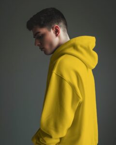 Cozy Plain Yellow Hoodie – Perfect for Everyone