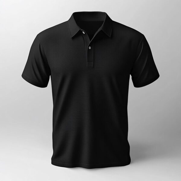 Premium Black Plain Polo T-Shirts – Quality in Every Stitch