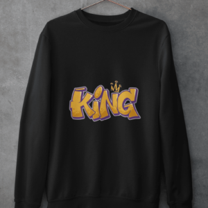 KING Printed Graphic Sweatshirt Perfect for Winter