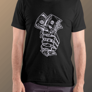 Premium Skeleton Hand Money T-Shirt - Bold Street Style