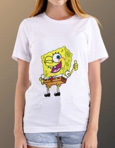 SpongeBob T-Shirt For Women - White