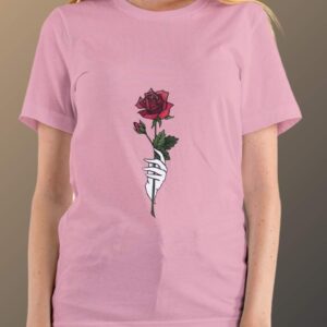 Baby Pink T-Shirt for Ladies