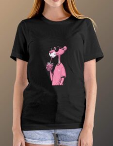 Cartoon T-Shirts for Women - Black