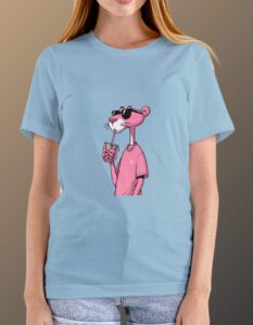 Cartoon T-Shirts for Women - Sky Blue