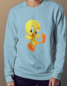 Tweety Bird Sweatshirt - Sky Blue