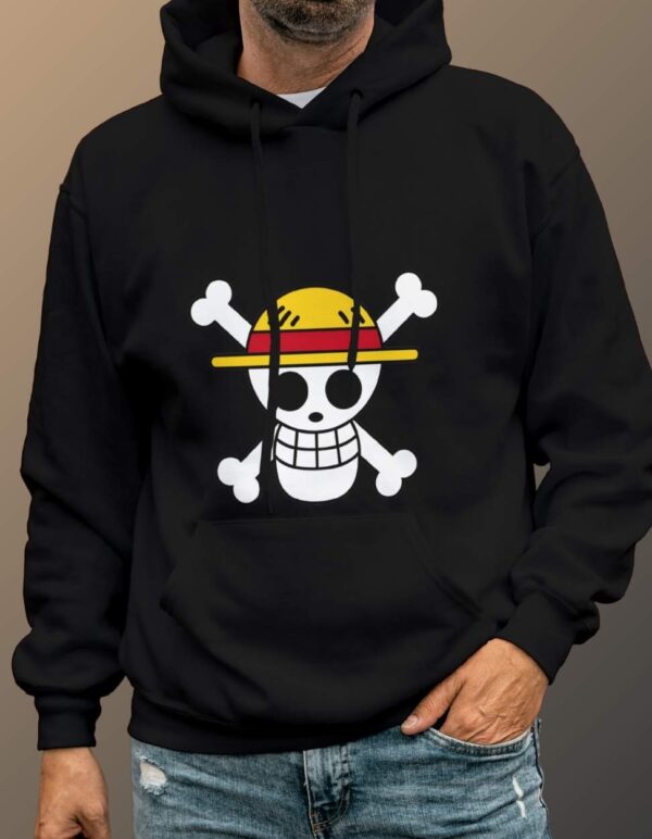 one piece hoodie - Black