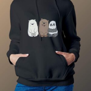 We Bare Bears Hoodie - Black