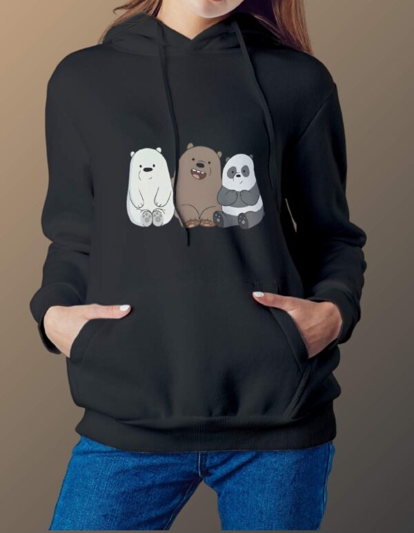 We Bare Bears Hoodie - Black