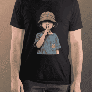 Minimalist Street Style T-Shirt - Black