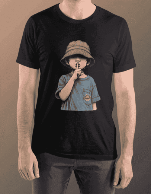 Minimalist Street Style T-Shirt - Black