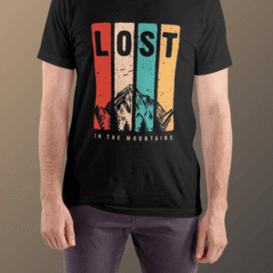 Lost in the Mountains T-Shirt - Black