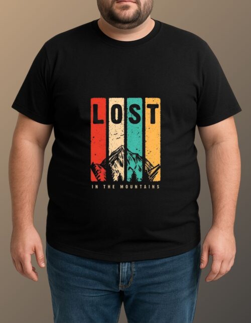 Lost in the Mountains T-Shirt - Black