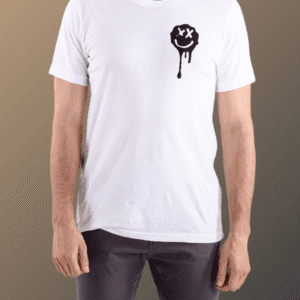 Melted Smiley T-Shirt - White