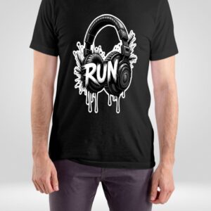 RUN Beats Tee –Black