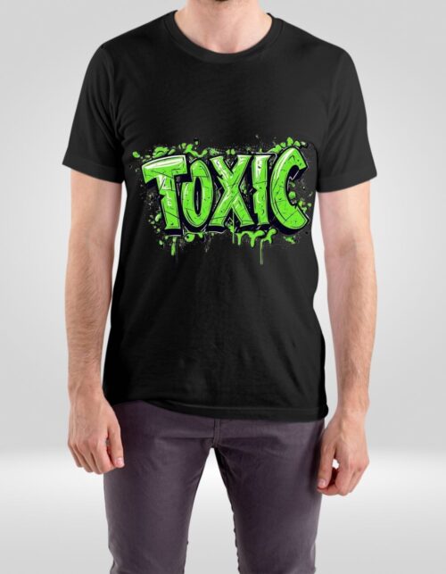 TOXIC Graffiti Tee – Black